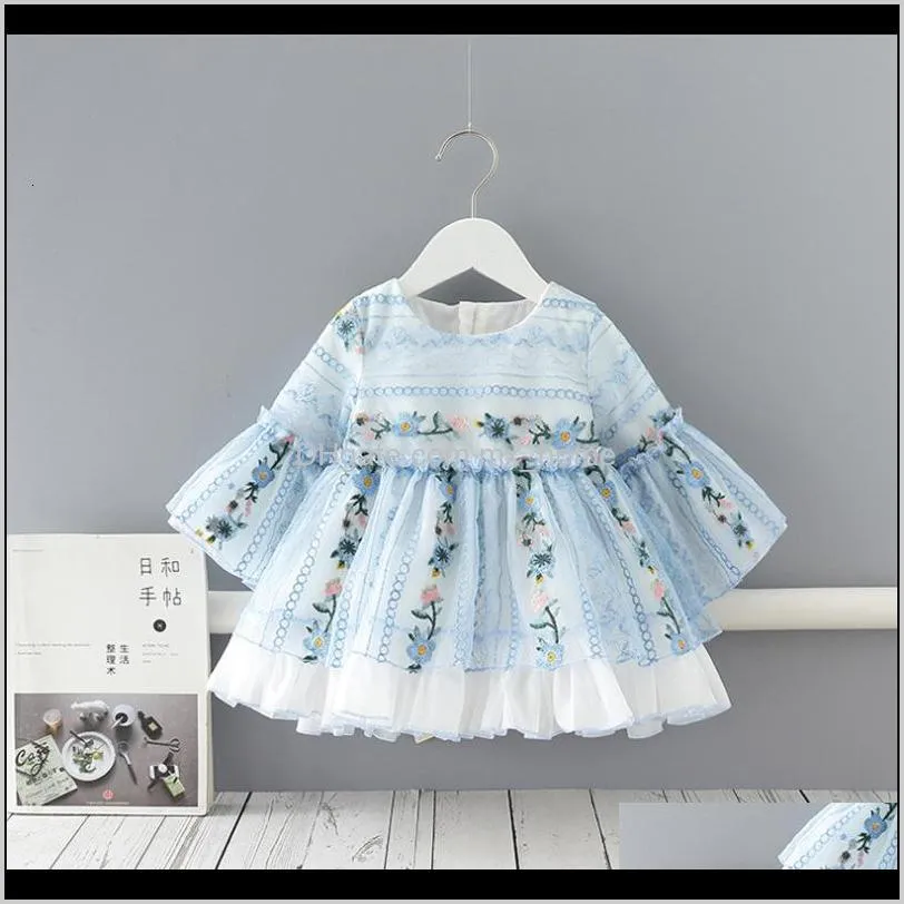 new 2021 spring child`s baby one year from baby`s birthday for the infant clothes princess ed in party xoix