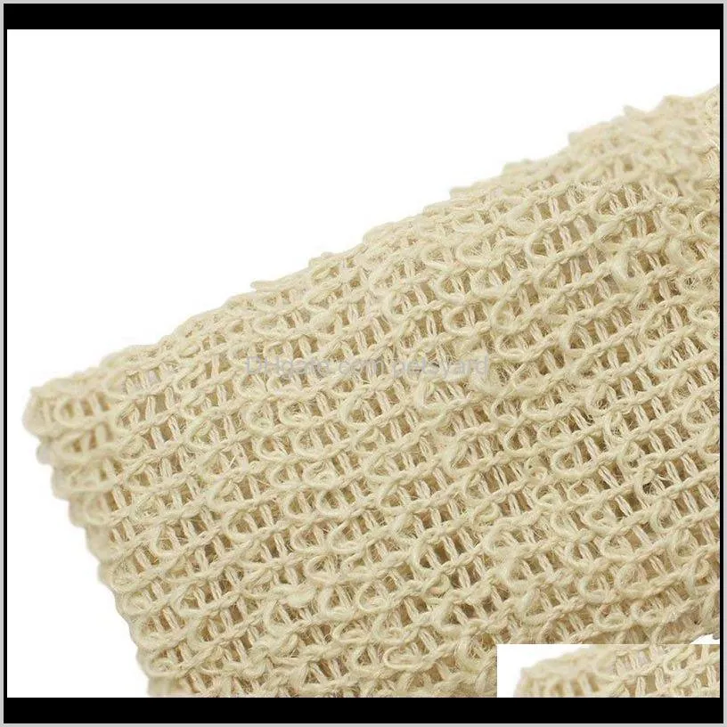 shower bath sisal soap bag natural sisal soap bag exfoliating saver pouch holder 50pcs