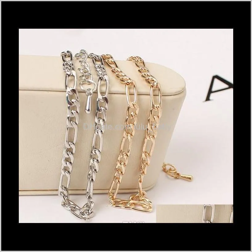 european and american jewelry fashion simple metal chain anklet