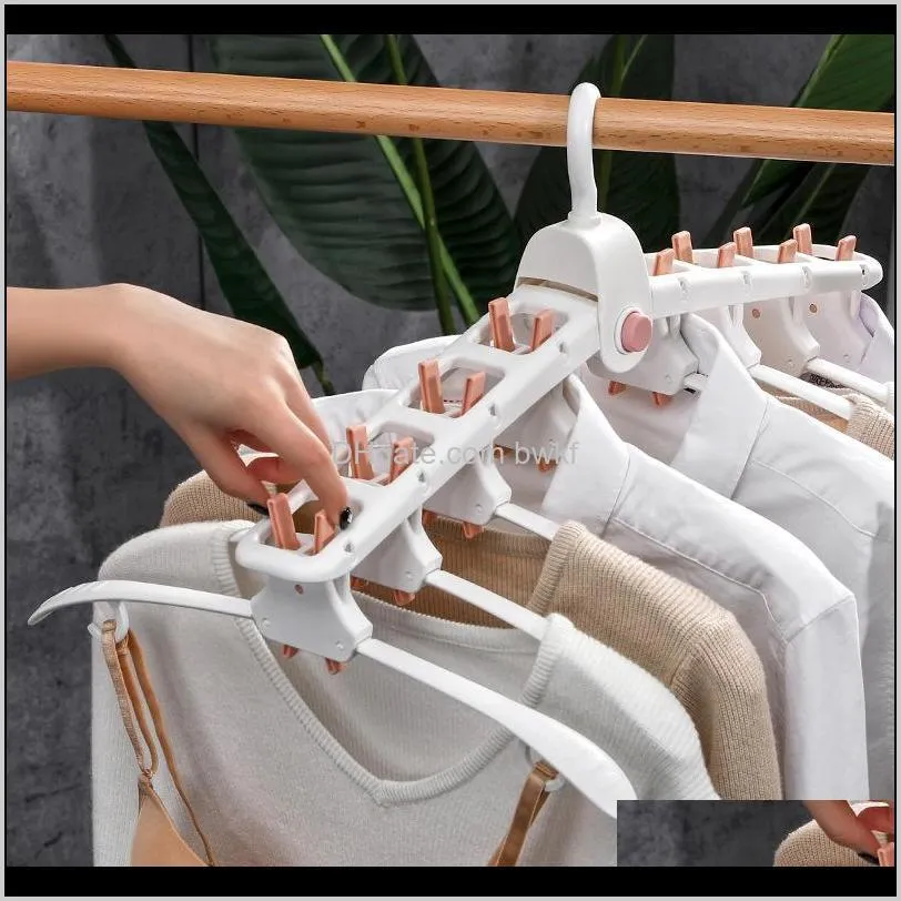 magic hanger home multi-function storage artifact plastic hanger clothes drying racks 360 degree rotating folding hanger racks