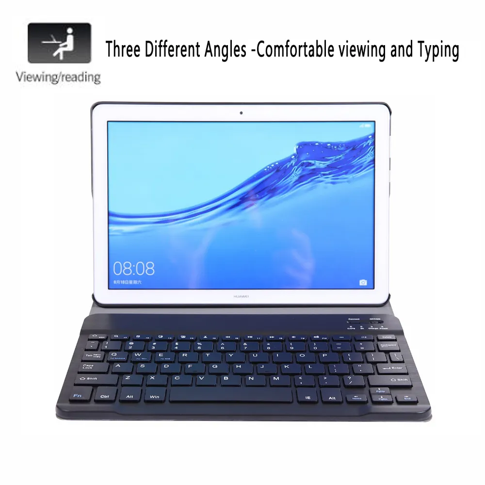 Android Tablet Keyboard Case Folio Cover With Detachable Keyboard