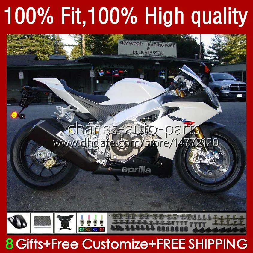 Aprilia RSV4 RSV1000R RSV 1000 RSV-1000 R 16-19 차체 40NO.6 RSV1000 R 광택 화이트 RR 16 18 18 19 RSV1000RR 2016 2017 2018 2019 OEM 페어링