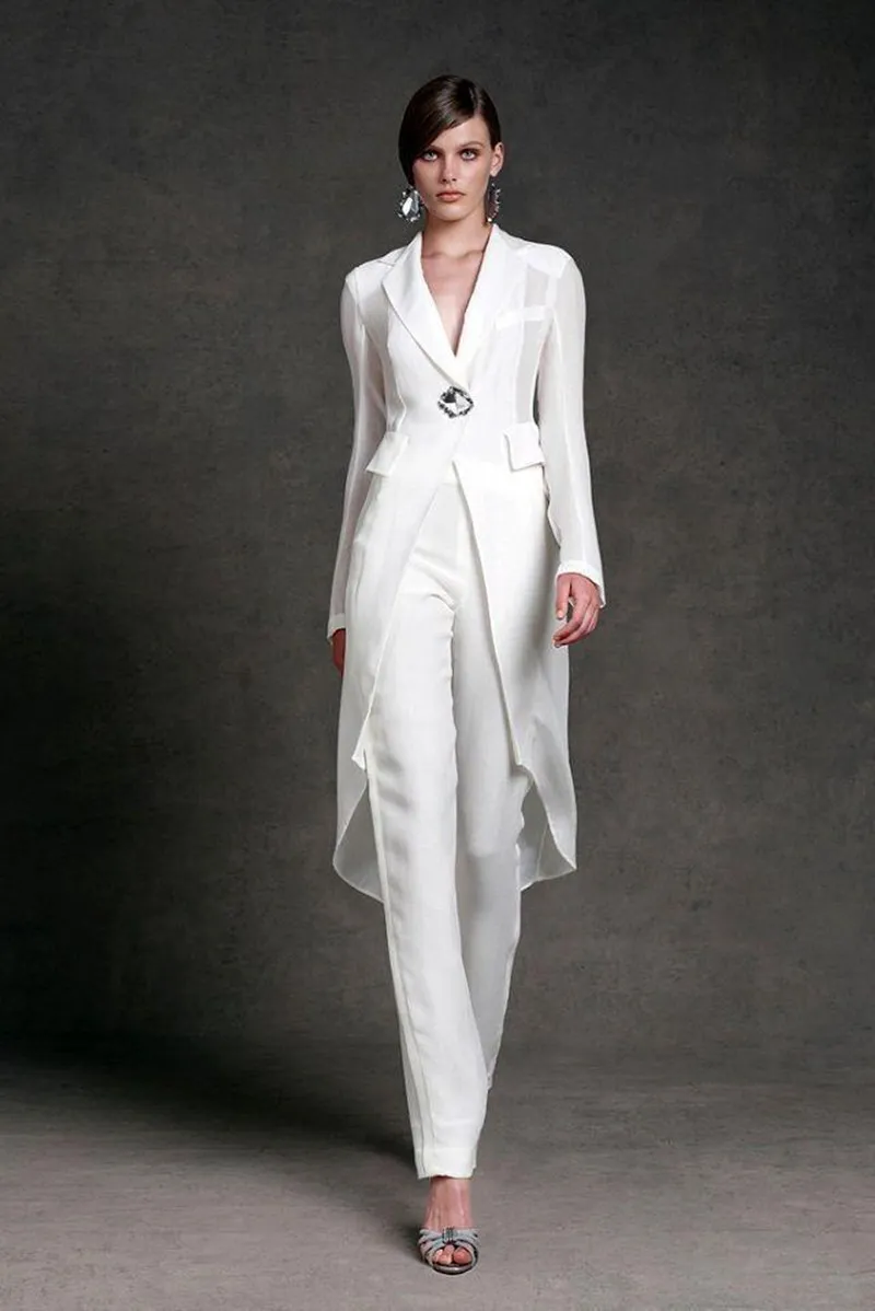 Chic Chiffon Mother Of The Bride Pant Suit For Wedding Party