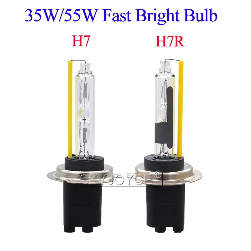 SKYJOYCE Fast Bright 5500K 55W HID Xenon Bulb 35W H7 H1 H11 HB3 H1R H11R H7R For Car Headlight Ballast Kit Xenon H7 H7R HID Bulb (111)