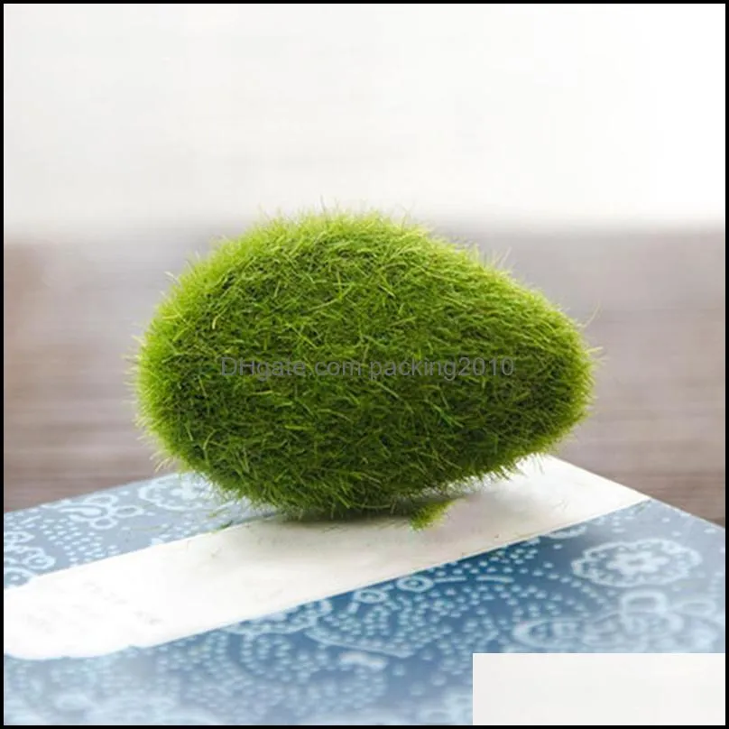 30pcs Artificial Moss Stones Grass Green Plant Home Garden Decor Landscape Elegant And Atmospheric Decorative Flowers & Wreaths