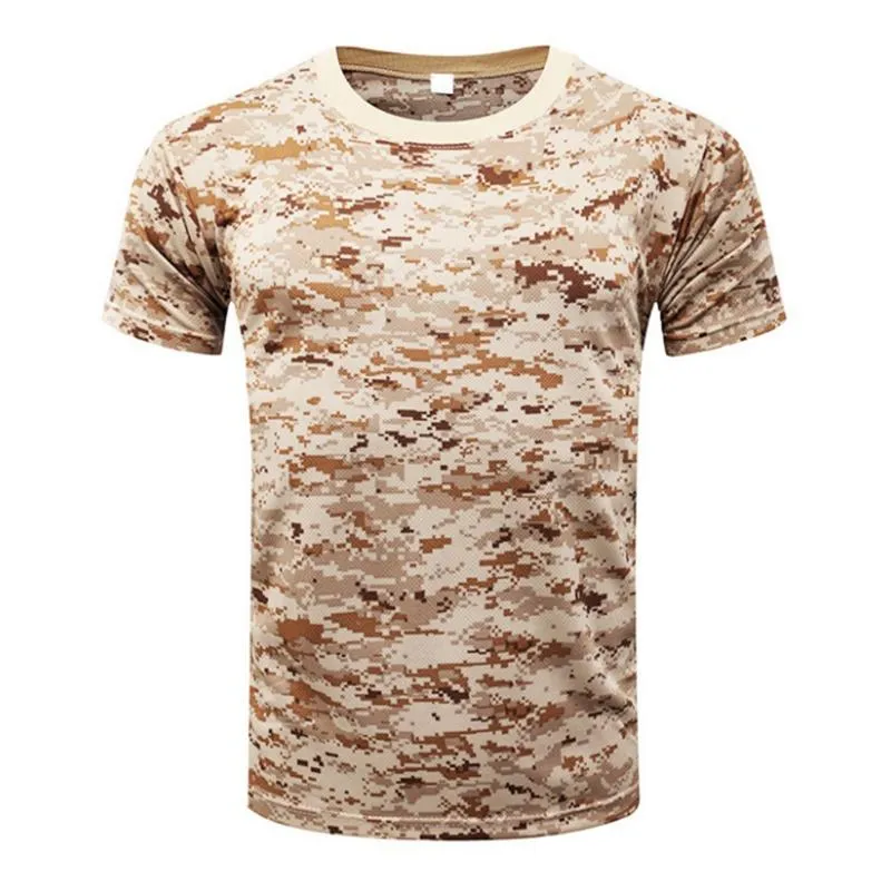 Maglie da corsa rapida maglietta camuffato a secco Spazzati di fitness dell'esercito tattico ciclistico maglietta maglietta da uomo abbigliamento sportivo maschile