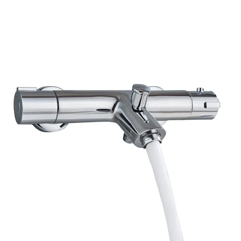 Thermostatic Shower Faucet Mixing Valve Bathroom Combination Water Long Spout Bathtub Faucet Thermostatic Faucet