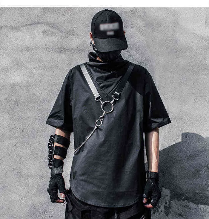 【関税・送料込】Contrast techwear H vest layered t-shirts 関税・送料込】Contrast techwear H vest layered t-shirts