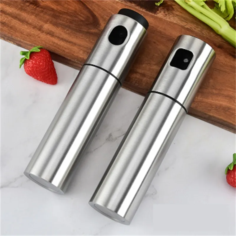 BBQ Baking Olive Oil Spray Bottle Oil Vinegar Stainless steel Water Pump Gravy Boats Grill Kitchen Tools Salad