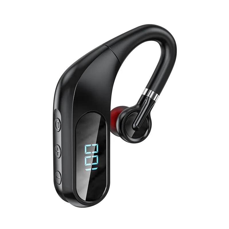 Oorhaak Business Oortelefoon Draadloze Bluetooth 5.0 Hoofdtelefoon Power Display Intelligente Ruis Reductio HD Call Sport Headset Oorbuds