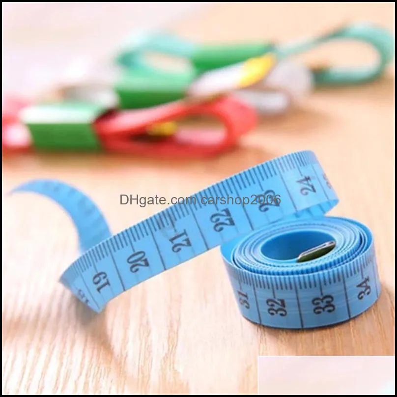 Body Measuring Ruler Sewing Tailor Tape Measure Soft Flat Sewing Ruler Portable Retractable Rulers Supplies CCF9242