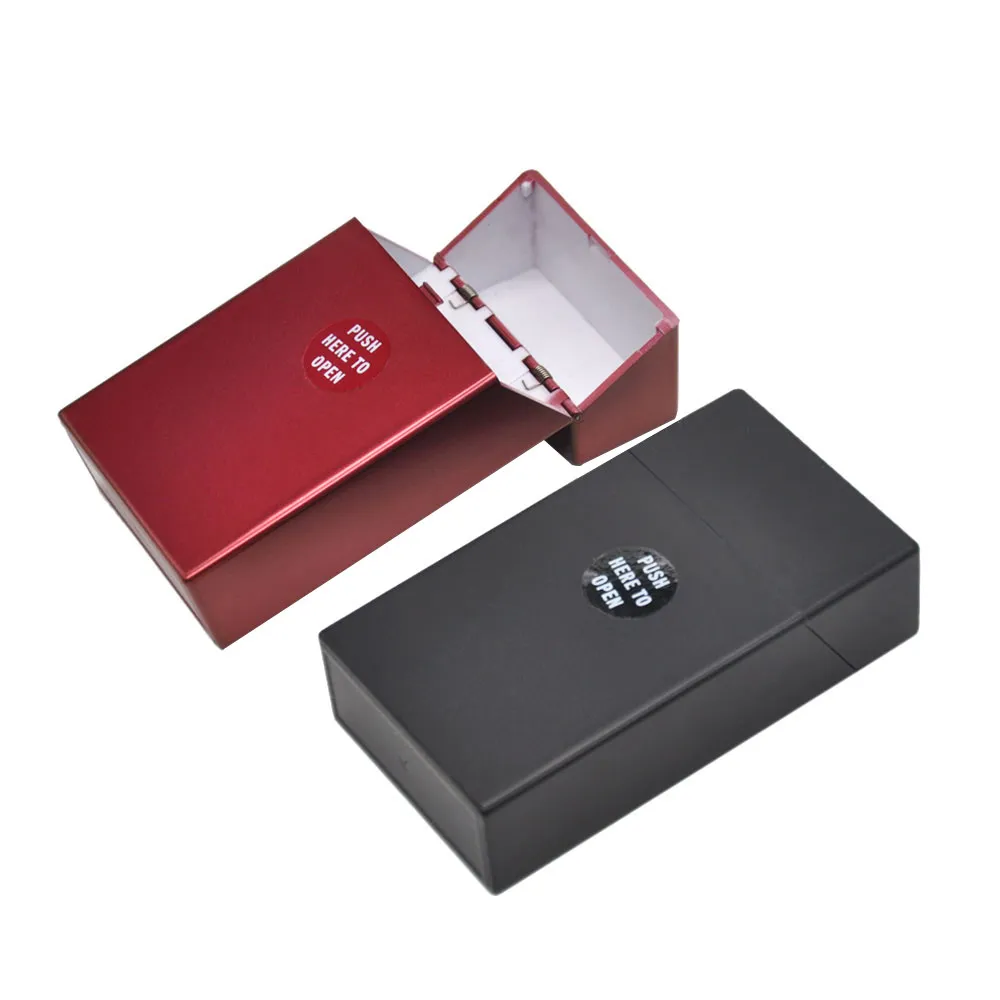 King Size Smoking Fashion Plastic Cigarette Case Case (Hold 20PCS) Bärbar personlighet Box Tobacco Peuch Partihandel