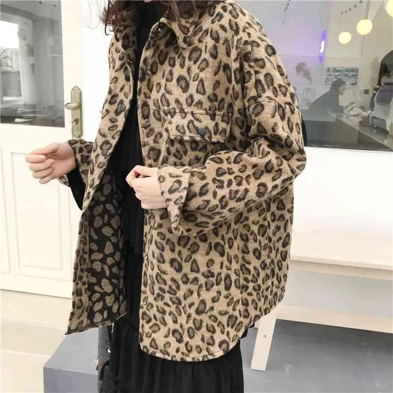 Giacche Oversize Stampate Leopardate Cappotti Primaverili Donna Donna Plus Size Capispalla Allentato Stile Coreano Harajuku 210531 Da 56 91 DHgate