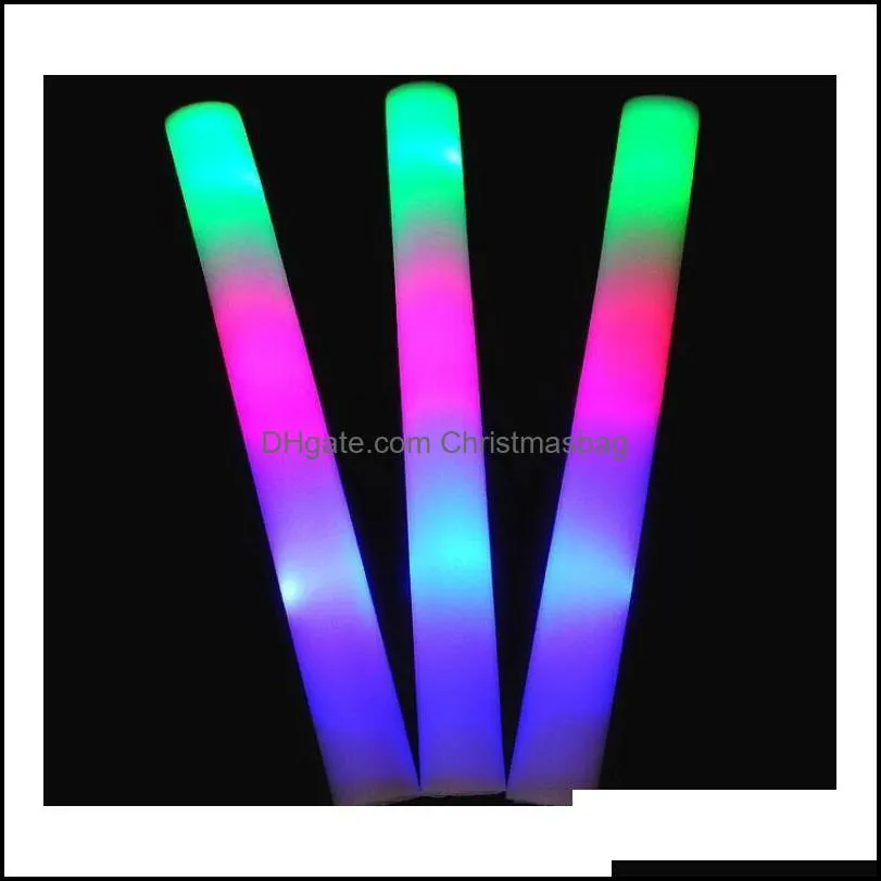 Other Event Festive Party Supplies Home & Garden Drop Delivery 2021 Foam Stick Light Up Sticks Halloween Flashing Led Flash Multi Color