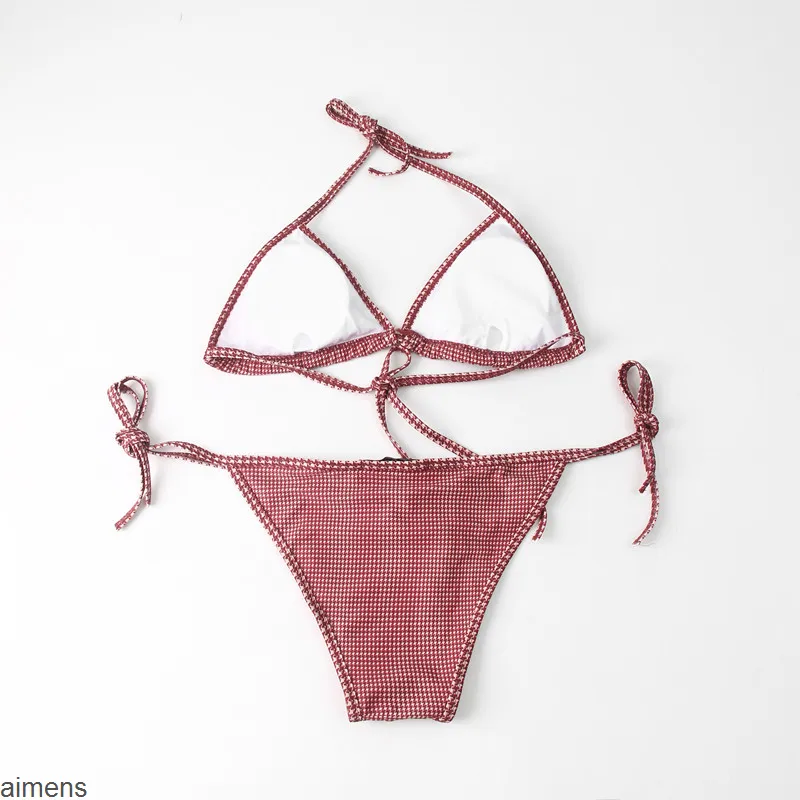Bras Sets Sexy Women Tank Top Thongs Underwear Kit Womens Yes Printed Lingerie Set Summer Bra Panty Bikini Swimwear