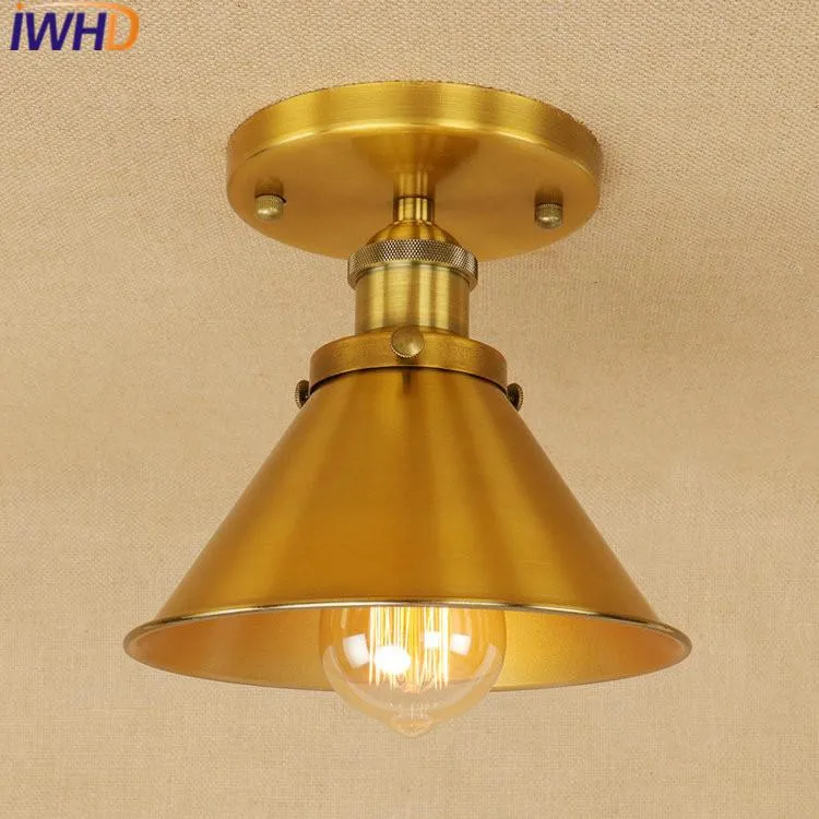 Ceiling Lights IWHD Retro Light Bedroom Kitchen For Living Room Lamp Lamparas De Techo Vintage Home Lighting Fixtures