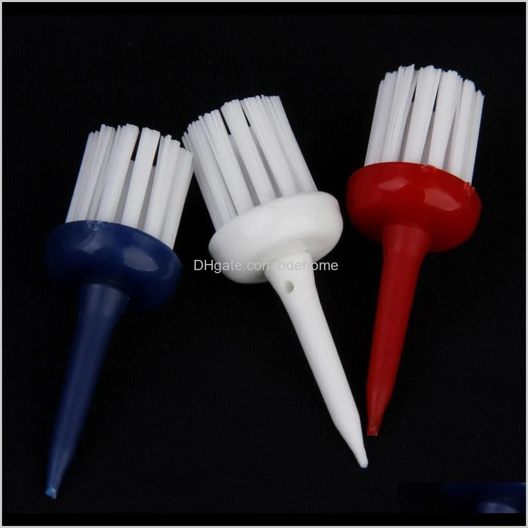 2 packs of 3 golf tees brush driver training golfer tool accessory random