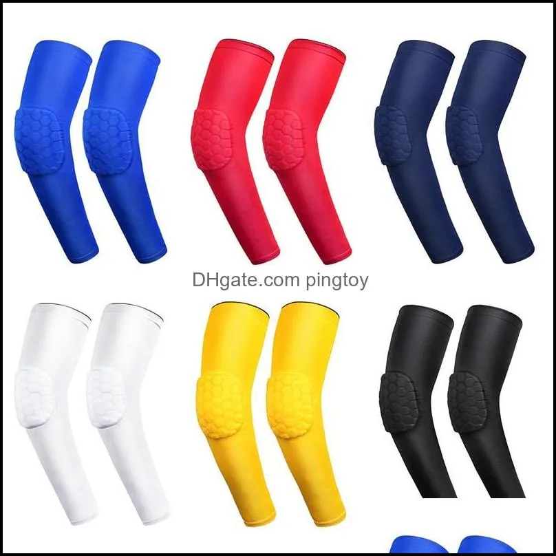 Elbow & Knee Pads 1pcs Arm Man Sleeve Support Basketball Breathable Football Safety Sport Pad Brace Protector