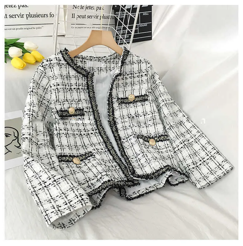 ジャケット・アウター 00s Ne-net reflector tweed coat archive Elegant Tweed Jacket Womens Vintage Blazer - Classic Fashion