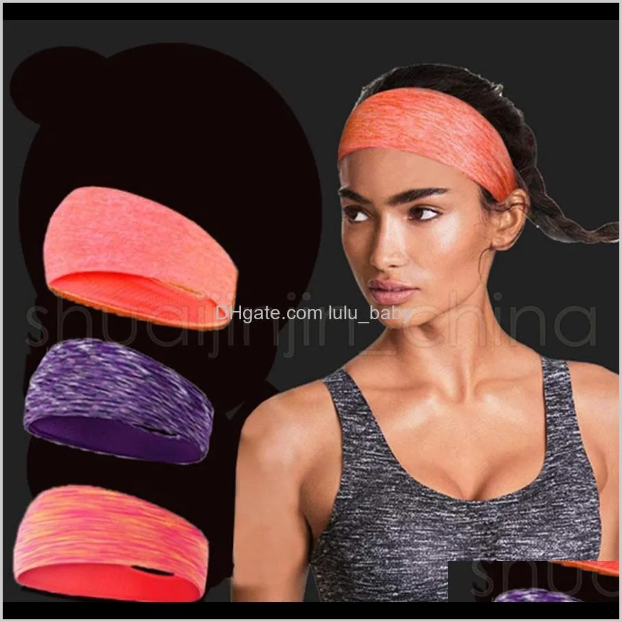 women yoga sport headband polyester absorb sweat running fitness hairband ladies sport headwear girl party gift ps2759