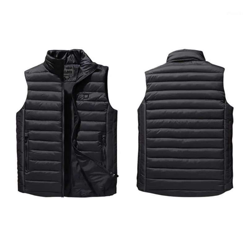 T-shirts d'extérieur 2021 Gilet chauffant d'hiver Température constante Chauffage chaud froid et coupe-vent rechargeable