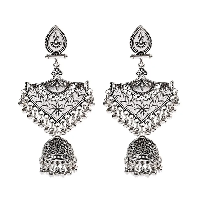 Classic Ethnic Women's Dangle Earring Bijoux Vintage Retro Tassel Drop Earrings Tribe Indian Smycken