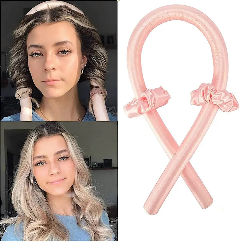 Heatless Krultang Hoofdband Geen Warmte Krullen Lint Haar Rollen Slapen Zachte Hoofdband Haarkrulspelden DIY Haar Styling Tools J029