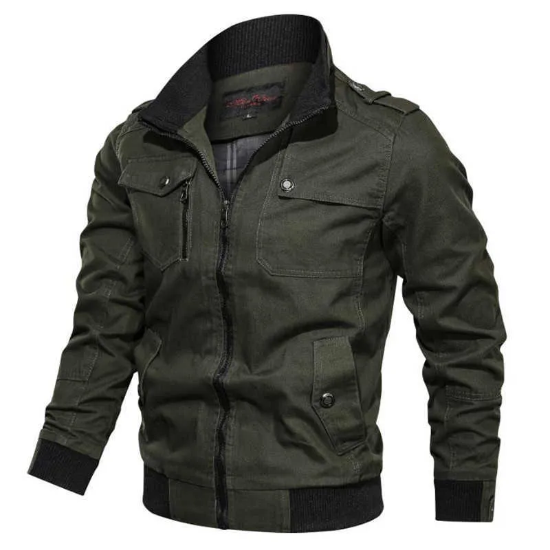 Blouson aviateur homme, veste pilote militaire printemps et automne, veste tactique zippée homme, veste moto X0621