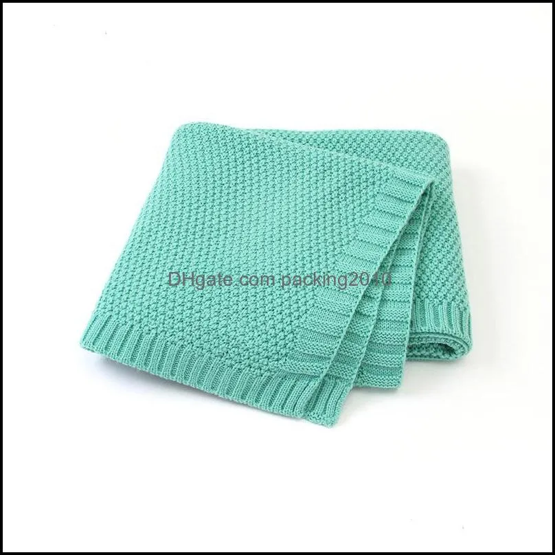 Blankets Baby Blanket Knitted Born Swaddle Wrap Super Soft Toddler Infant Bedding Quilt For Bed Sofa Basket Stroller
