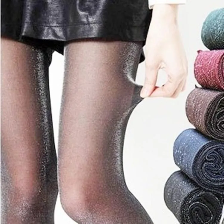 Socks & Hosiery Fashion Women Ladies Sexy Charming Shiny Pantyhose Glitter Stockings Womens Glossy Thin Tights Summer Autumn 2021250W