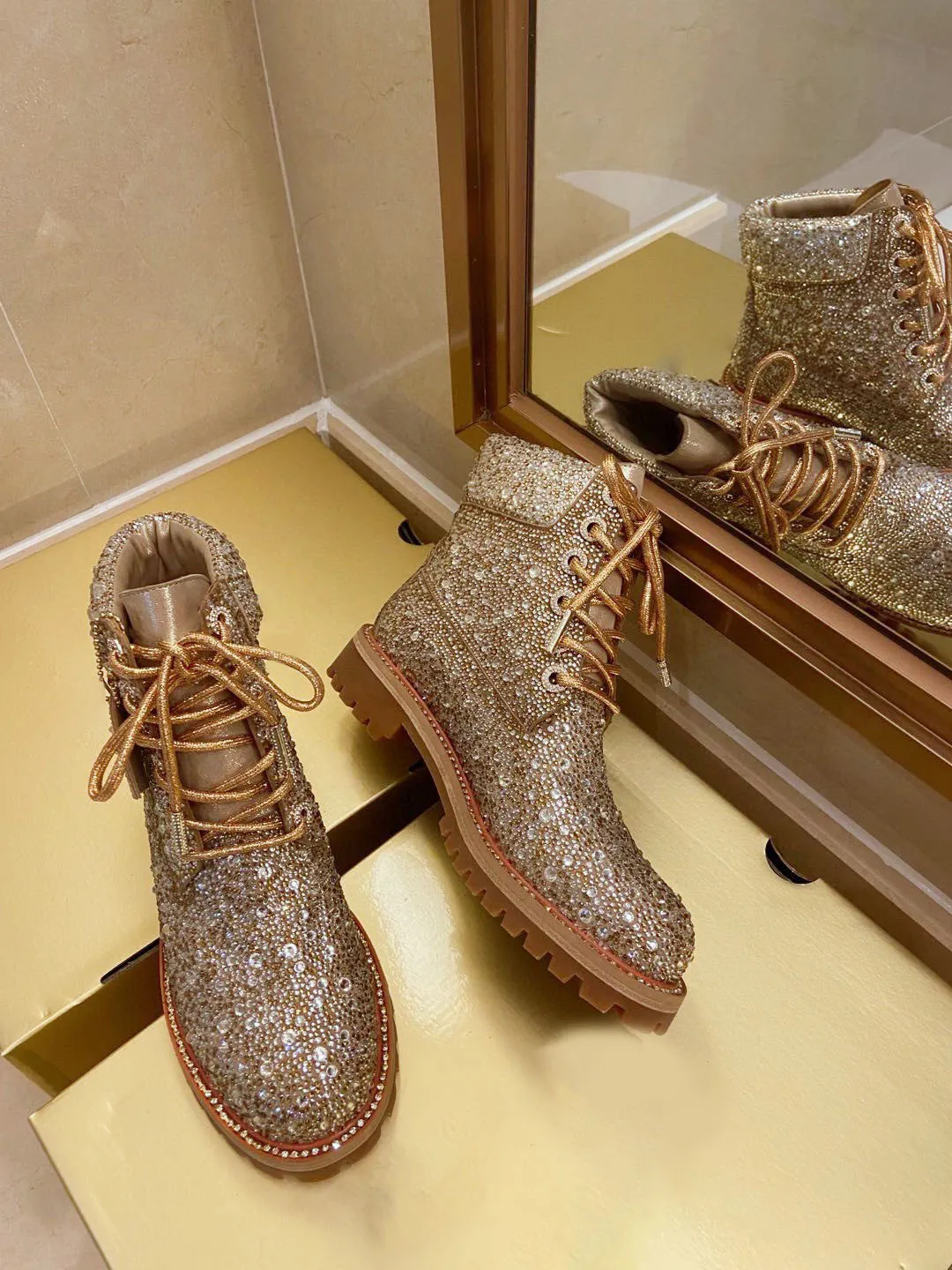 Glitter timbs discount
