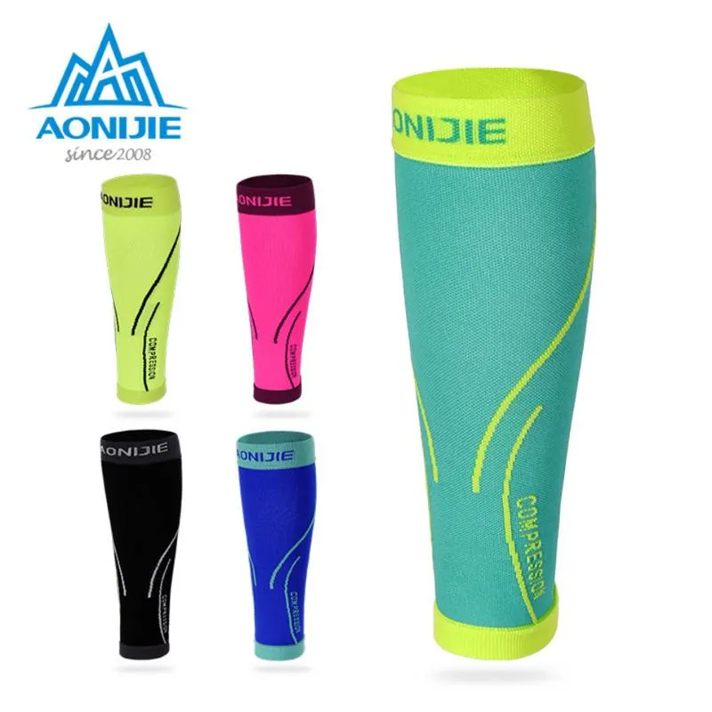 Podręcznik podgrzewacze do nóg Aonijie Running Skarpety Profesjonalny rękaw kompresji Shin Guard Cycling Koszykówka Koszykówka Sports Support