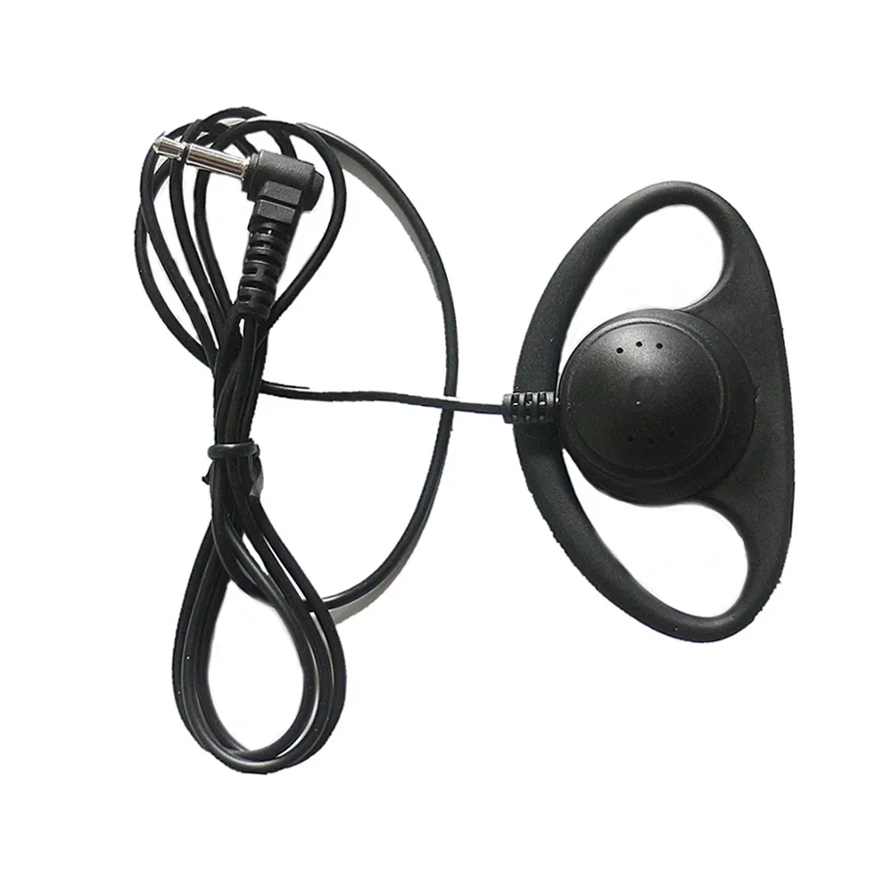 3.5mm D-Ring Oorhaak Ontvang Luister Alleen Oortelefoon Oortelefoon Headset Microfoon voor Motorola Two Way Radio Walkie Talkie PR1500 JT1000 MT1500 MT2000 HT750 HT1250