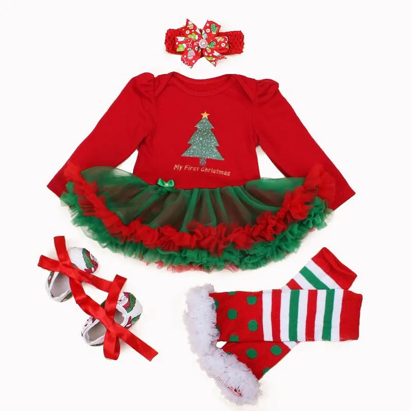소녀의 드레스 소녀 공주님 드레스 할로윈 의상 크리스마스 파티 의류 베이비 Vestidos Robe Bebes 멋진 4 개 조각 세트
