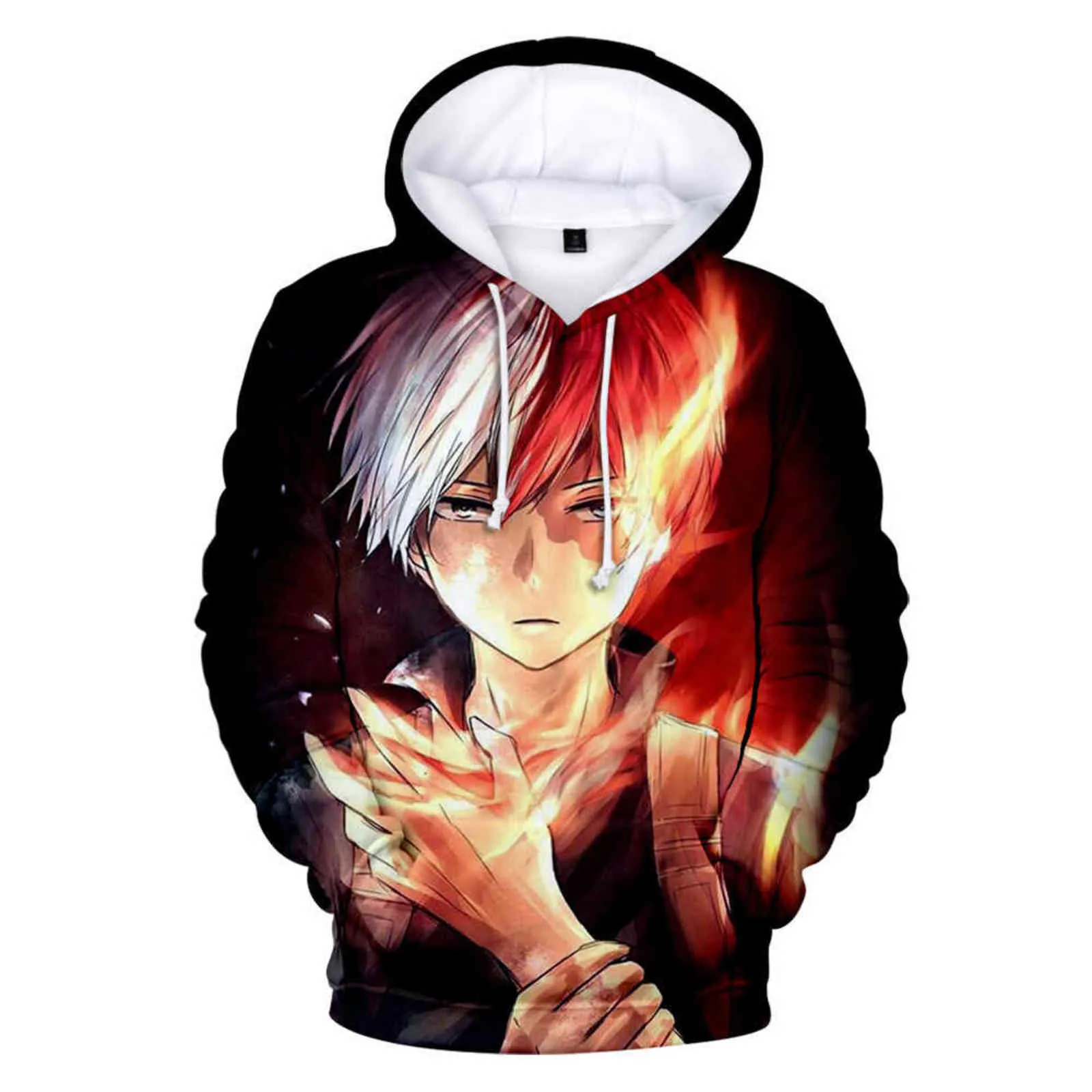 My Hero Academia Cosplay Todoroki Anime Hoodies Himiko Toga Sweatshirts Boku Ingen Hero Academia Izuku Midoriya Unisex Kläder Y211122