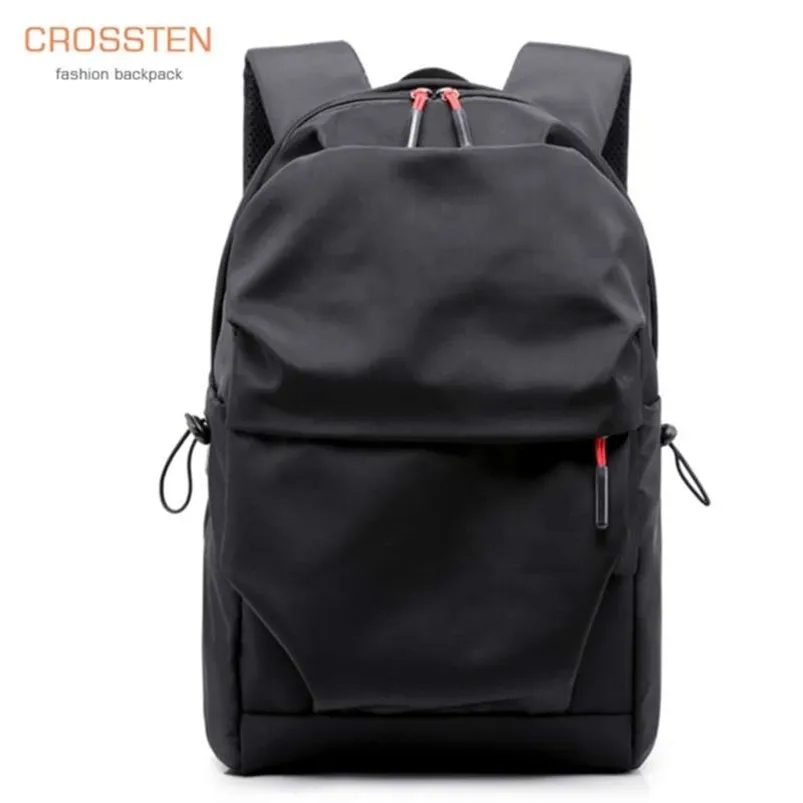 Crossten Fashion Urban Rucksack 15 Laptoptasche Große Kapazität Plissee Casual Schultasche Wasserdicht Teenager Student Mochila 210929