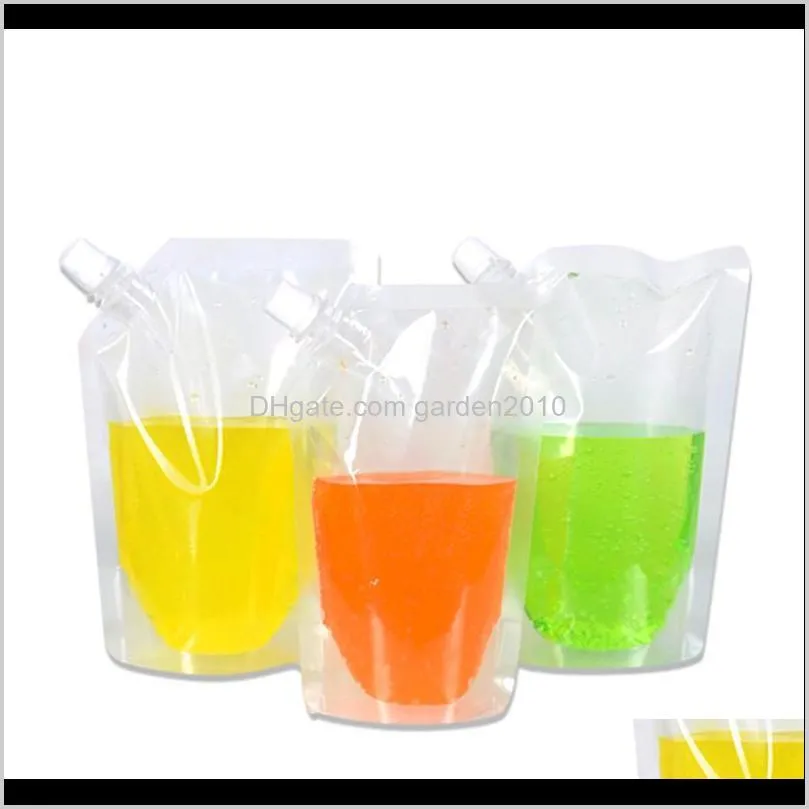 Other Drinkware Bevel Opening Standup Plastic Packaging Spout For Juice Milk Coffee Beverage Liquid Packing Bag Drink Pouch Wb3255 Kqi Mvnuu