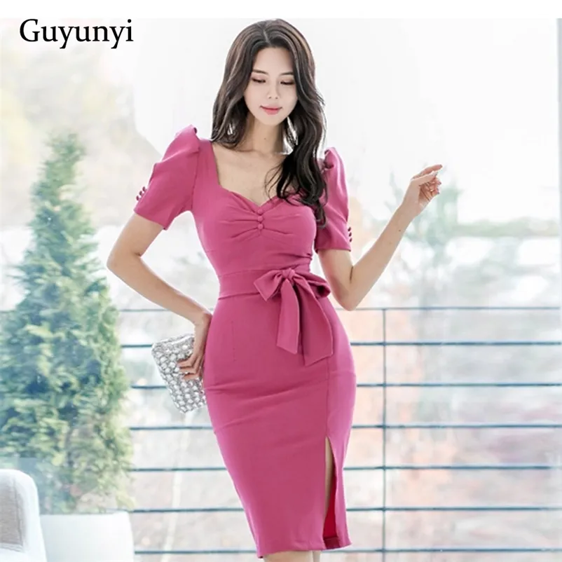 Bodycon Dresses for Women Short/Long Sleeve Plain Slim Fitted Work Dresses  Elegant Formal Dress for for Office Business