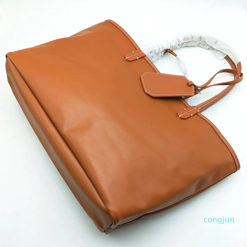 Дизайнерско-модные женские сумки для покупок Большие и средние пляжные сумки с отделкой из натуральной кожи и ручкой Водонепроницаемые двусторонние сумки P251w