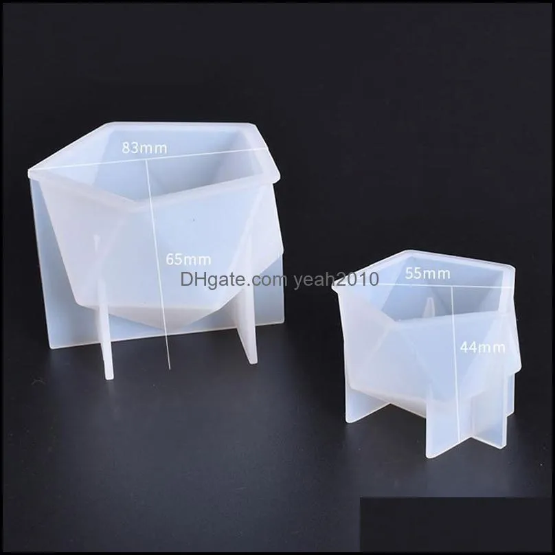 Baking Moulds Multi-faceted Vertebral Crystal Mold Two Sizes Accessories UV Resin Epoxy Pattern Dry Jewelry Ornaments