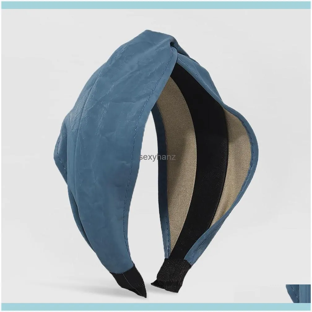 Vintage Suede Headbands Solid Color Turban Hairband For Women Girls Wide Knotted Hair Band New Fashion Female Hair Accessories