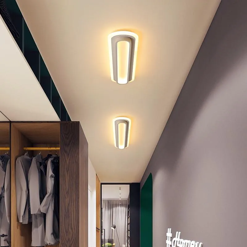 Lustres maison lustre Led moderne pour salon chambre couloir Rectangle déco 110V 220V éclairage de plafond