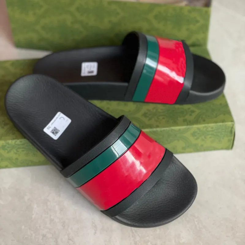 Designer Slides Vrouwen Man Slippers Luxe Sandalen Sandalen Flip Flop Flats Slide Casual Schoenen Strand Schoenen Maat 35-47 Met Doos NO311