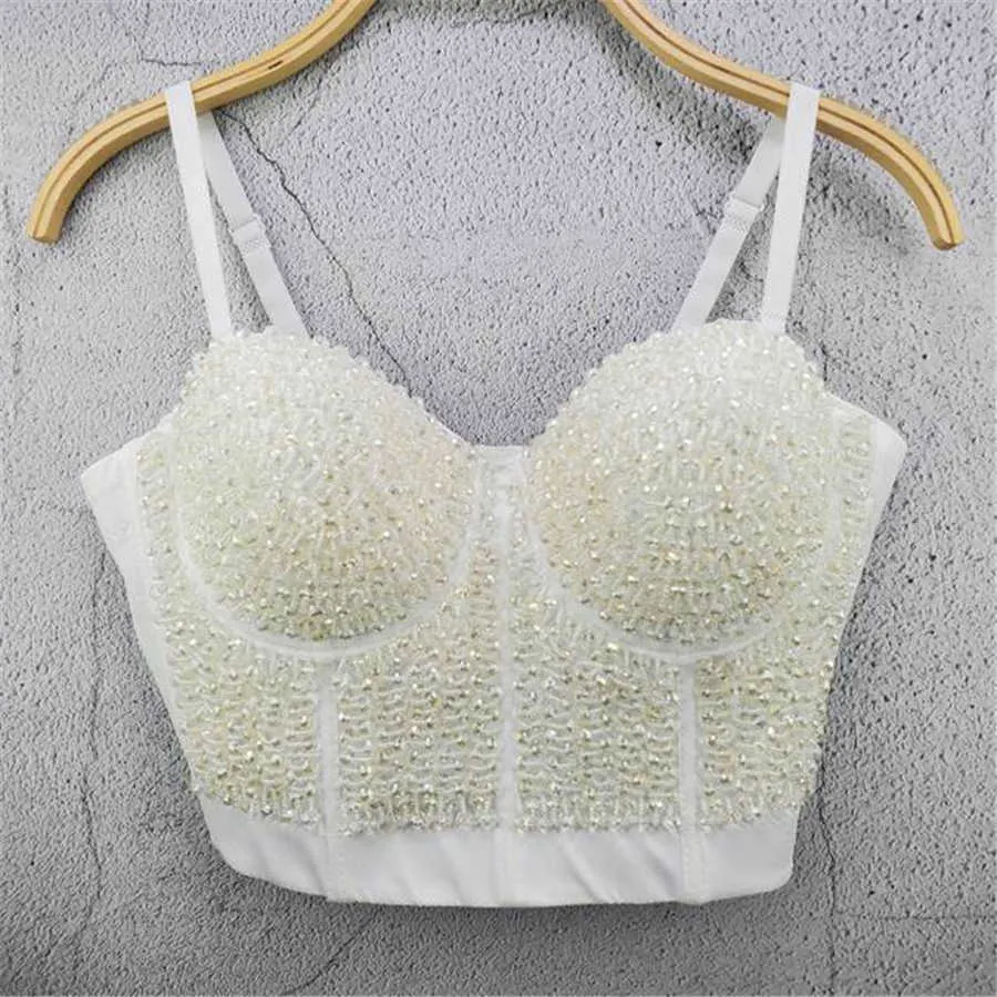 Acrylic Beads Shine Nightclub Party Tube Top With Built In Bra Push Up  Bralette Crop Top Women Camis Tops Sexy Female Clothing X0726 From  Davidsmenswearshop02, $24.17
