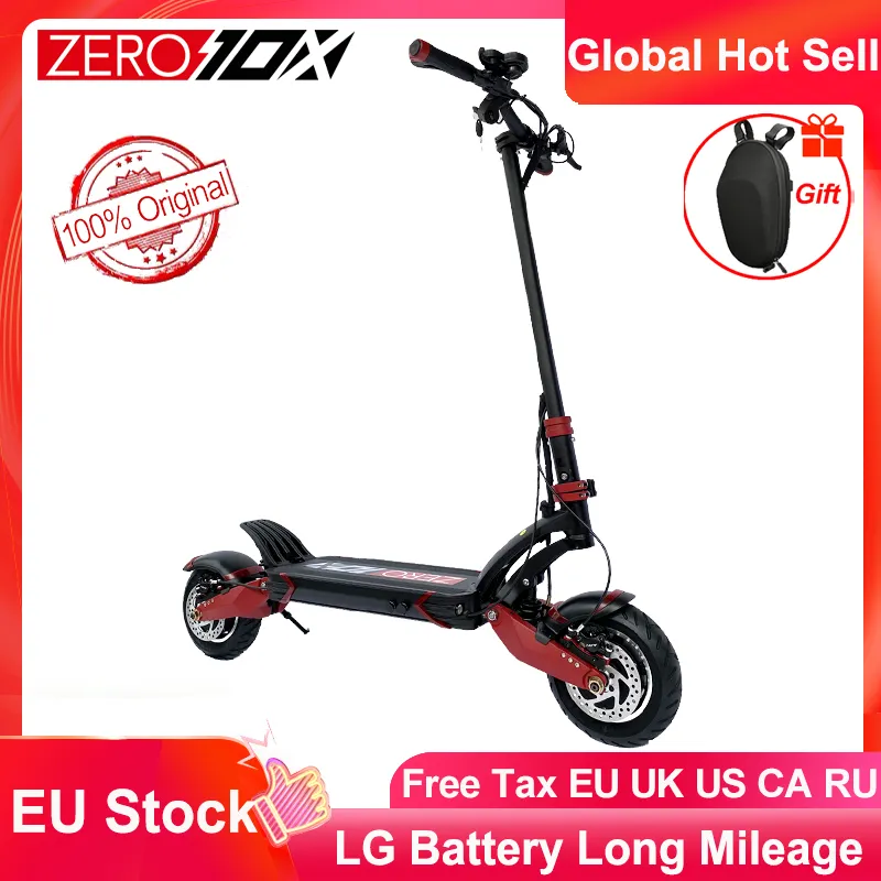 EU Stock Zero 10X Roller Doppelmotor-Elektroroller 52V 2000W E-Scooter 65km/h Doppelantrieb Hochgeschwindigkeitsroller Off-Road