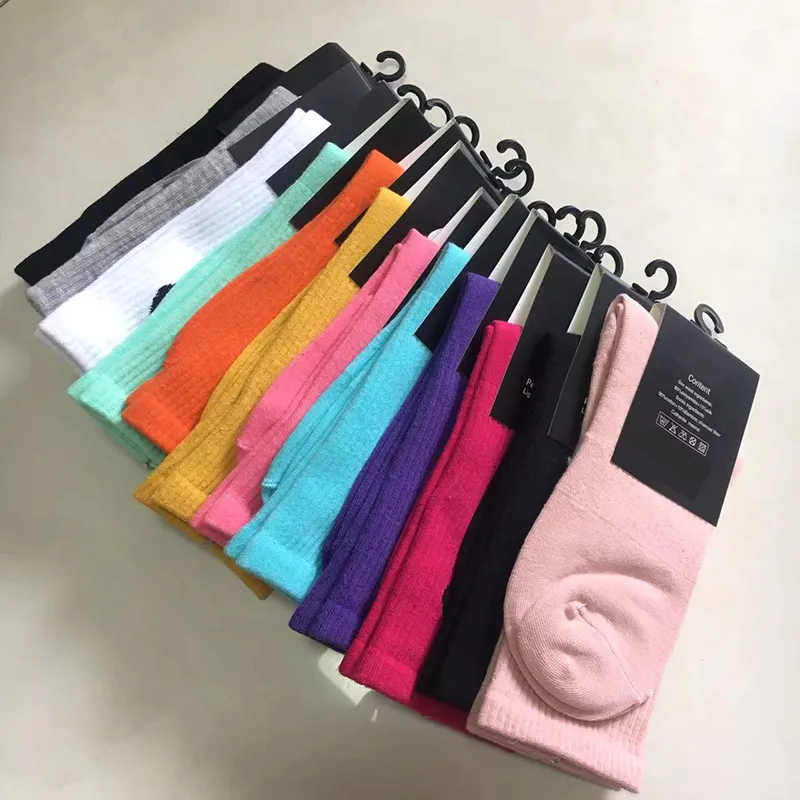 Hottest Sale sports socks couple tubesocks personality female design teacher school style mixed color wholesale