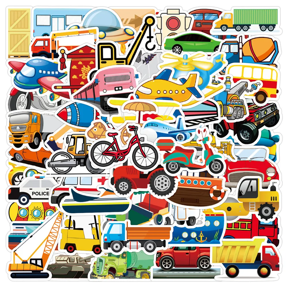 50pcs 90s Cool Cartoon Stickers, Vinyl Waterproof Stickers For Laptop,  Bumper, Skateboard, Water Bottles, Computer, Phone