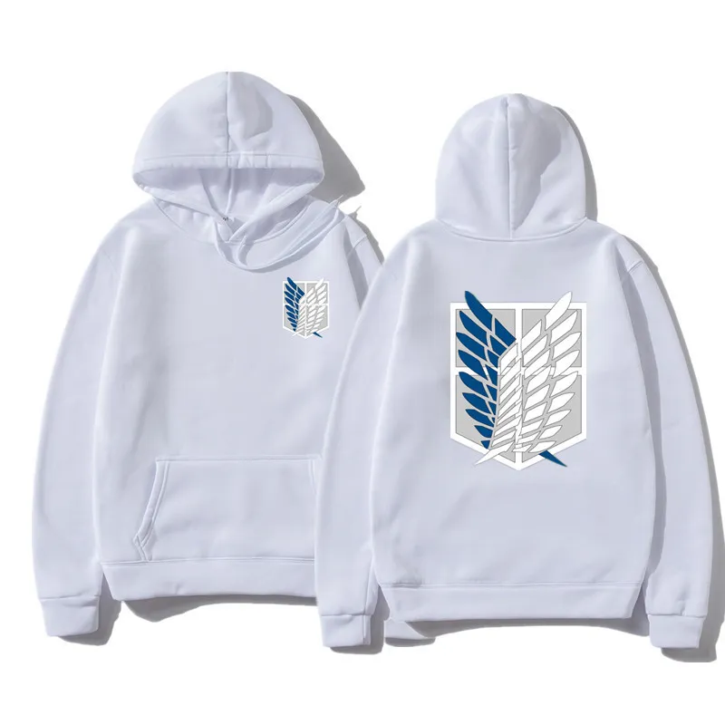 Nouvelle attaque d'anime sur Titan Cosplay Costumes Sweat à capuche Hommes Femmes Scouting Légion Sweat à capuche pour unisexe Shingeki no Kyojin Manteau Y0319