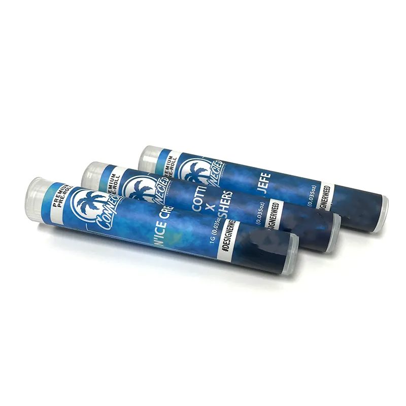 Bottiglia di tubo di plastica con giunzione pre-laminata Tubi di imballaggio pre-roll collegati 5 disegni Adesivi Etichette personalizzate