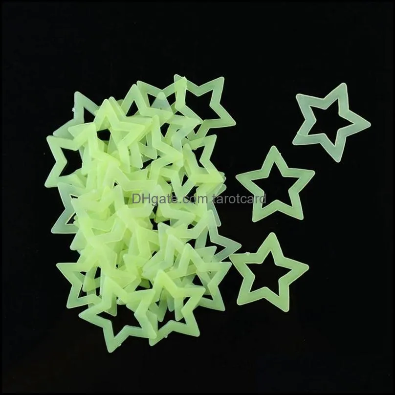 40pcs/lot Luminous Wall Stickers Glow In The Dark Stars Stickers Decals For Kids Baby Room Home Decor Colorful Fluorescent Star